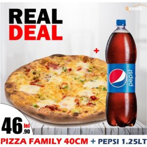 Pizza Jumi + Juma 40cm + 1 Pepsi 1.25L