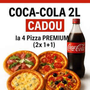 4x Pizza Premium + 1x Coca Cola 2L