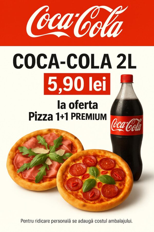 Pizza 1+1 Premium + 1x Coca Cola 2L